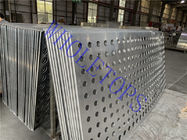 Breite 600mm-1400mm durchlöcherte Aluminiumplatten-Umhüllung mit quadratischen runden Schlitzöffnungen
