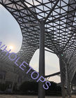 Hochfeste 800×800mm 6.0mm perforierte Metallplatten-Fassade für Ausstellungs-Mitte